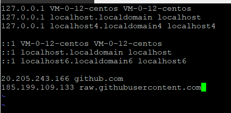 借助Hosts文件，解决云服务器无法访问GitHub的问题  第4张